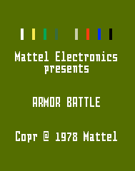 Armor Battle Title Screen